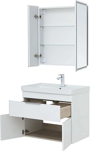 Тумба под раковину Aquanet Ирис new 710 белый глянец (1 ящик, 2 дверцы) 00310149 Тумба под раковину Aquanet Ирис new 710 белый глянец (1 ящик, 2 дверцы) 00310149
