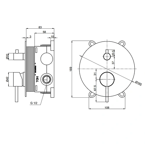 Душевая система AQUAme AQM8404BN никель шлифованный Душевая система AQUAme AQM8404BN никель шлифованный