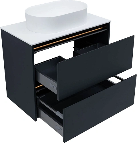 Тумба под раковину Allen Brau Activity 80 1.34004.AM антрацит матовый/черный брашированный Тумба под раковину Allen Brau Activity 80 1.34004.AM антрацит матовый/черный брашированный
