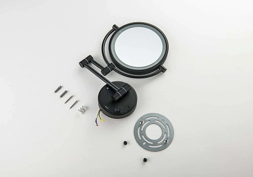 Зеркало косметическое Aquatek AQ4912MB черный матовый Зеркало косметическое Aquatek AQ4912MB черный матовый