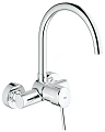 Смеситель для кухни GROHE Concetto, настенный, хром (32667001) Смеситель для кухни GROHE Concetto, настенный, хром (32667001)