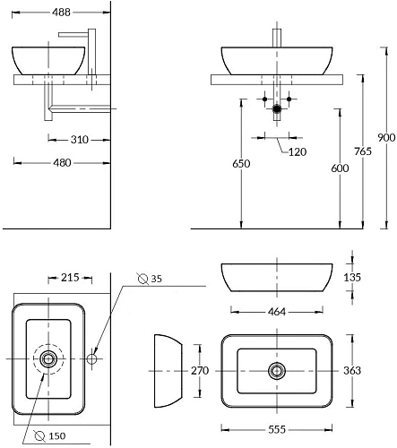 Мебель для ванной STWORKI Нюборг 70 с зеркалом, в стиле лофт, черная (комплект, гарнитур) 483894 Мебель для ванной STWORKI Нюборг 70 с зеркалом, в стиле лофт, черная (комплект, гарнитур) 483894