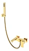Смеситель для ванны Boheme Qubic Shinny Gold 473-G