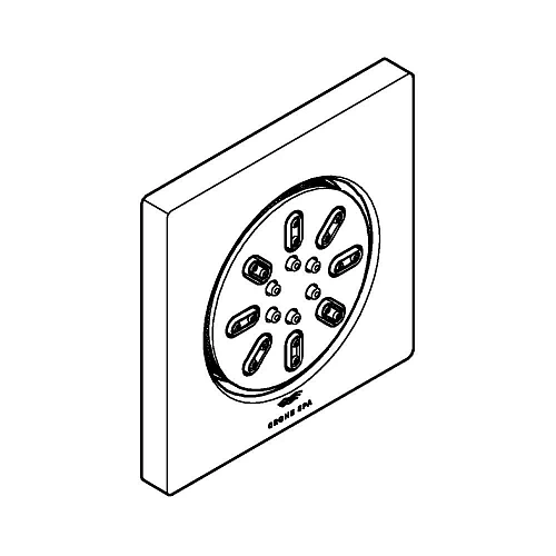 Боковой душ GROHE Rainshower SmartActive 75, квадратный, 2 режима струи, хром (26802000) Боковой душ GROHE Rainshower SmartActive 75, квадратный, 2 режима струи, хром (26802000)