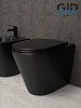 Унитаз приставной Gid TRS-263BM 62212Y черный матовый 56x36x41 с крышкой микролифт