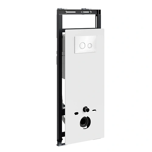 Инсталляция для унитаза WasserKRAFT Salm 27TLT.010.ME.WH.WH01 с клавишей смыва белый Инсталляция для унитаза WasserKRAFT Salm 27TLT.010.ME.WH.WH01 с клавишей смыва белый