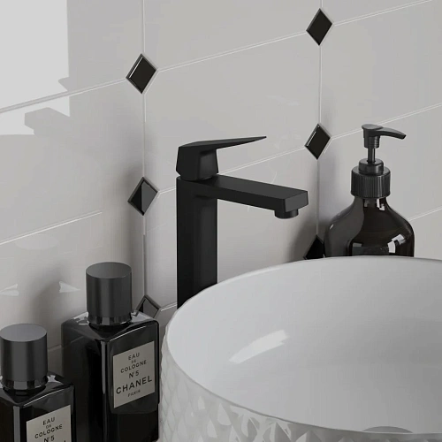 Смеситель для раковины Paini Bari RTYO205LL высокий, черный Смеситель для раковины Paini Bari RTYO205LL высокий, черный