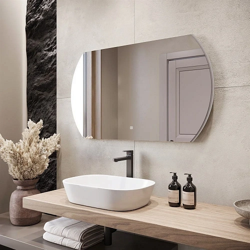 Зеркало DIWO Новгород 120 с подсветкой, овальное, с сенсорным управлением, настенное 543686 Зеркало DIWO Новгород 120 с подсветкой, овальное, с сенсорным управлением, настенное 543686