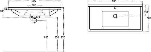 Раковина STWORKI 100 8100-KL 560023 Раковина STWORKI 100 8100-KL 560023