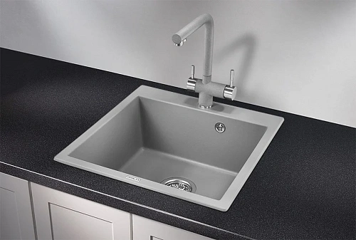 Кухонная мойка Granula 5102, АЛЮМИНИУМ, кварц 510x520 Кухонная мойка Granula 5102, АЛЮМИНИУМ, кварц 510x520