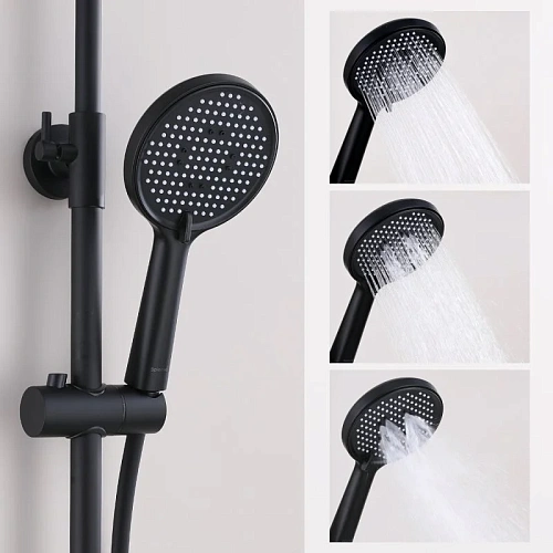 Душевая система Splenka S04.24.06, черный Душевая система Splenka S04.24.06, черный