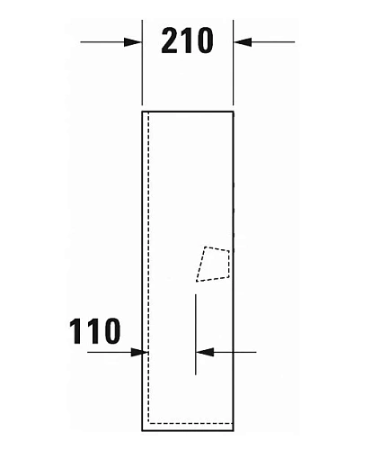Пьедестал Duravit P3 Comforts 0858360000 Пьедестал Duravit P3 Comforts 0858360000