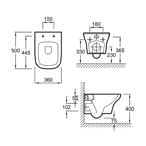 Комплект унитаза Jacob Delafon Vox E21770RU-00 с инсталляцией и кнопкой смыва Комплект унитаза Jacob Delafon Vox E21770RU-00 с инсталляцией и кнопкой смыва