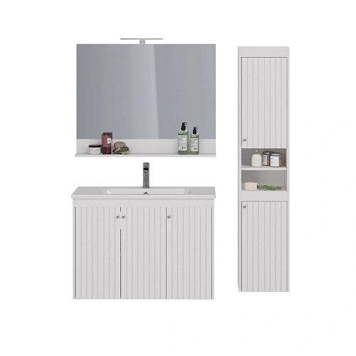 Зеркало Lemark ROMANCE 100 см с полкой, белый LM07R100Z Зеркало Lemark ROMANCE 100 см с полкой, белый LM07R100Z