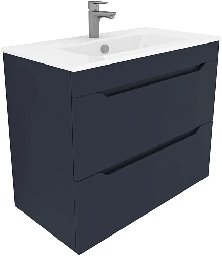 Тумба под раковину Aquanet Практика 80 маренго 00330460 напольная/подвесная Тумба под раковину Aquanet Практика 80 маренго 00330460 напольная/подвесная