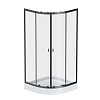 Картинка анонса товара «душевой уголок am.pm x-joy w88e-205-090bt64 twin slide c поддоном, 90x90, профиль черный»