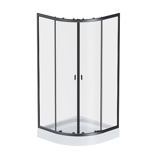 Душевой уголок AM.PM X-Joy W88E-205-080BT64 Twin Slide c поддоном, 80x80, профиль черный Душевой уголок AM.PM X-Joy W88E-205-080BT64 Twin Slide c поддоном, 80x80, профиль черный