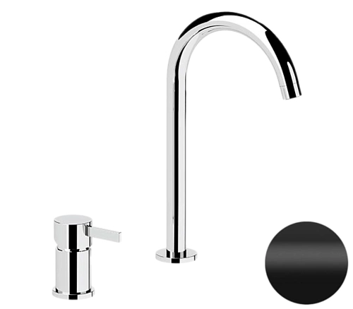 Смеситель для раковины Remer Metrica MC57LNO, черный матовый Смеситель для раковины Remer Metrica MC57LNO, черный матовый