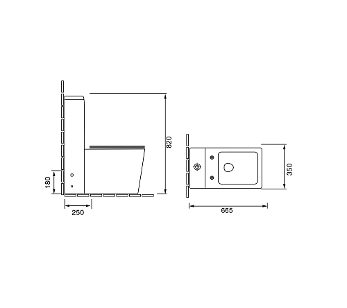 Унитаз напольный GROSSMAN Falcon 665x350x820 моноблок с тонкой крышкой GR-4400S Унитаз напольный GROSSMAN Falcon 665x350x820 моноблок с тонкой крышкой GR-4400S