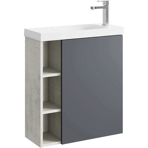 Фасад для тумбы Aqwella Alba 45 ALB0706GRМ серый матовый Фасад для тумбы Aqwella Alba 45 ALB0706GRМ серый матовый