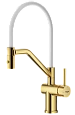 Смеситель для кухни Raglo R86.41.03 с гибким изливом, золотой сатин Смеситель для кухни Raglo R86.41.03 с гибким изливом, золотой сатин
