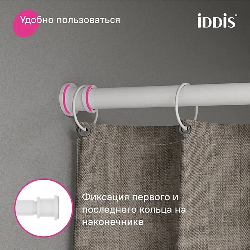 Карниз для ванны IDDIS Elegante (RSW0120i14) 110-200 см, белый матовый Карниз для ванны IDDIS Elegante (RSW0120i14) 110-200 см, белый матовый