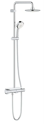 Душевая система GROHE Euphoria 190 с термостатическим смесителем и полочкой, хром (26249000) Душевая система GROHE Euphoria 190 с термостатическим смесителем и полочкой, хром (26249000)