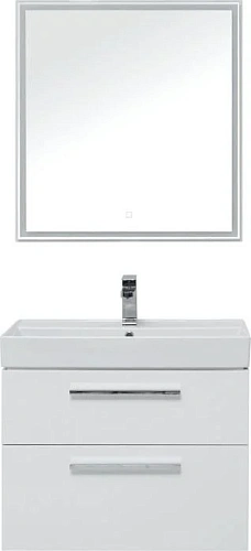 Комплект мебели Aquanet Nova 75 белый (2 ящика) 00243255 Комплект мебели Aquanet Nova 75 белый (2 ящика) 00243255