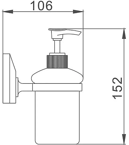 Дозатор жидкого мыла Haiba HB1627 Дозатор жидкого мыла Haiba HB1627
