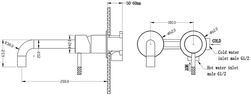 Смеситель для раковины Boheme Uno 465-NB Nikel Brush Смеситель для раковины Boheme Uno 465-NB Nikel Brush