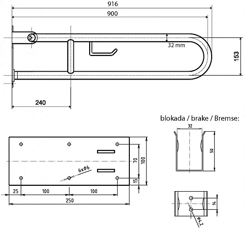 Поручень Bemeta HELP program 301102292 Поручень Bemeta HELP program 301102292