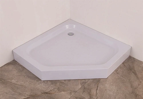 Душевой уголок DIWO Ростов 90х90 см профиль хром матовый, с поддоном 557097 Душевой уголок DIWO Ростов 90х90 см профиль хром матовый, с поддоном 557097