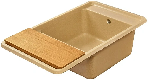 Кухонная мойка Aquaton Беллис 87 1A724832BS260 из литого мрамора, латте Кухонная мойка Aquaton Беллис 87 1A724832BS260 из литого мрамора, латте