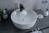 Картинка анонса товара «раковина gid d1306h012 53321 накладная под камень глянцевая 44x44x14»