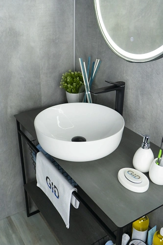 Раковина Gid D1315 51182 накладная белая 41.5x41.5x13.5 Раковина Gid D1315 51182 накладная белая 41.5x41.5x13.5