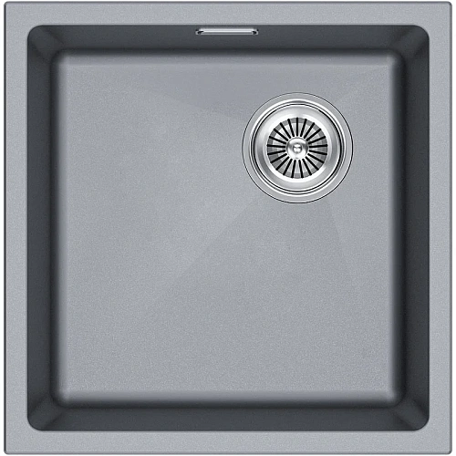 Кухонная мойка Paulmark LUMI 45UNI-SKEW LU45SK-GRM, серый металлик, 455х440 Кухонная мойка Paulmark LUMI 45UNI-SKEW LU45SK-GRM, серый металлик, 455х440