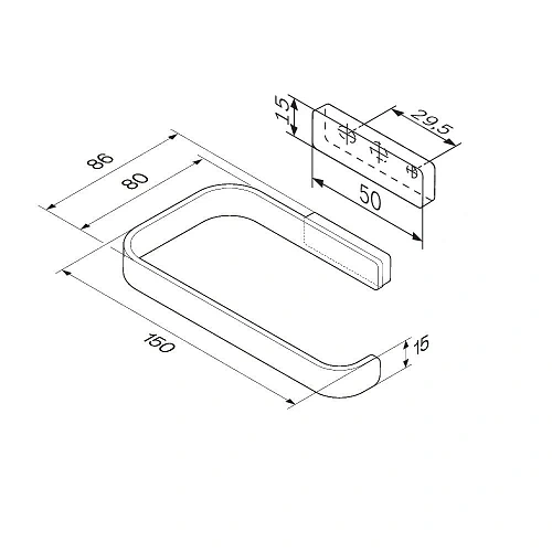 Держатель туалетной бумаги AM.PM Func A8F34100 Держатель туалетной бумаги AM.PM Func A8F34100