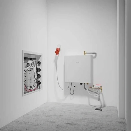 Генератор пара GROHE F-digital deluxe 6,6 кВт для большой паро-душевой кабины (27934000) Генератор пара GROHE F-digital deluxe 6,6 кВт для большой паро-душевой кабины (27934000)