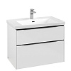 Картинка анонса товара «тумба под раковину villeroy &amp; boch subway 3.0 с подсветкой brilliant white / brilliant white c574l1v c574l1ve»