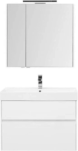 Комплект мебели Aquanet Бруклин 85 белый 00207801 Комплект мебели Aquanet Бруклин 85 белый 00207801