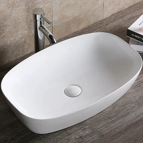 Раковина Ceruttispa CR0063 600х385х135 накладная, белая, прямоугольная Раковина Ceruttispa CR0063 600х385х135 накладная, белая, прямоугольная