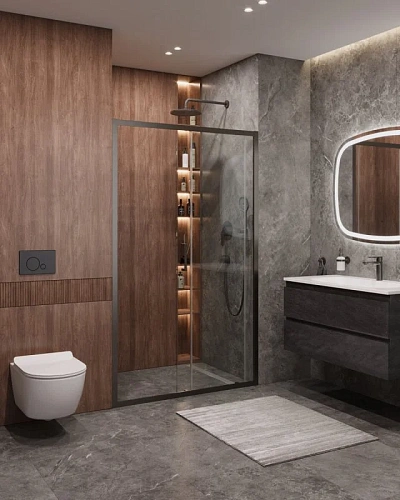 Душевая дверь CEZARES MOLVENO-BF-1-120-C-GM-IV цвет профиля оружейная сталь стекло прозрачное Душевая дверь CEZARES MOLVENO-BF-1-120-C-GM-IV цвет профиля оружейная сталь стекло прозрачное