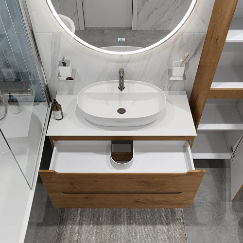 Тумба со столешницей и раковиной BelBagno ETNA 100 etna100rn-kepbo-1346-set подвесная ETNA100RN-KEPBO-1346-SET Тумба со столешницей и раковиной BelBagno ETNA 100 etna100rn-kepbo-1346-set подвесная ETNA100RN-KEPBO-1346-SET