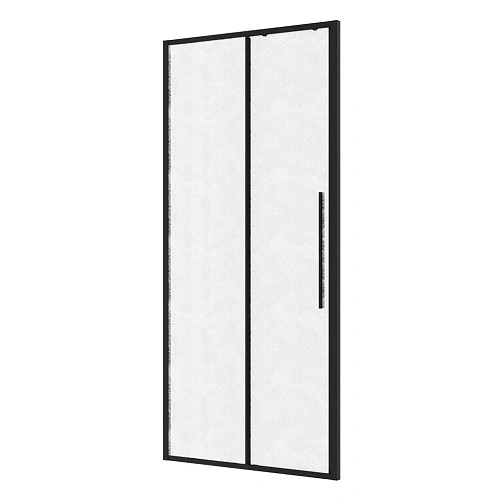 Душевая дверь Niagara Nova NG-84-L10CHB (100х195) черный матовый, раздвижная влево, стекло шиншилла Душевая дверь Niagara Nova NG-84-L10CHB (100х195) черный матовый, раздвижная влево, стекло шиншилла