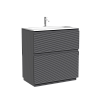 Картинка анонса товара «тумба под раковину sancos folk floor fl80fgs 790х445х850 grey soft, напольная»