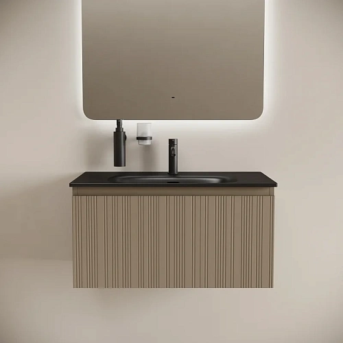 Тумба под раковину SANCOS Code CD80GB 785х453х400 серо-бежевый, подвесная Тумба под раковину SANCOS Code CD80GB 785х453х400 серо-бежевый, подвесная