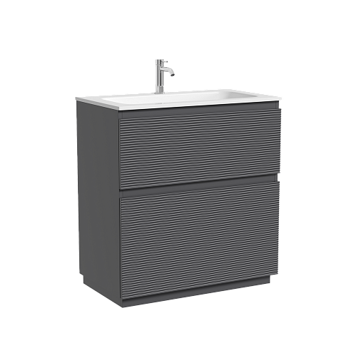 Тумба под раковину SANCOS Folk Floor FL80FGS 790х445х850 Grey soft, напольная Тумба под раковину SANCOS Folk Floor FL80FGS 790х445х850 Grey soft, напольная