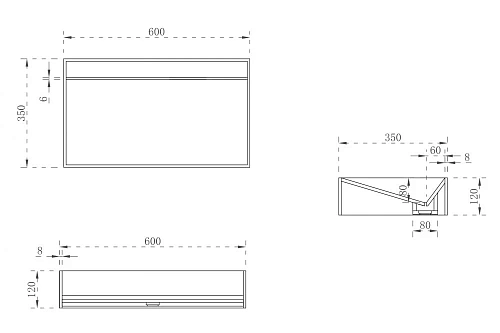 Раковина ABBER Stein AS2623 накладная, белая матовая Раковина ABBER Stein AS2623 накладная, белая матовая
