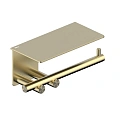 Держатель туалетной бумаги с полкой ABBER Osten 316 AA1830BG золото брашированное Держатель туалетной бумаги с полкой ABBER Osten 316 AA1830BG золото брашированное
