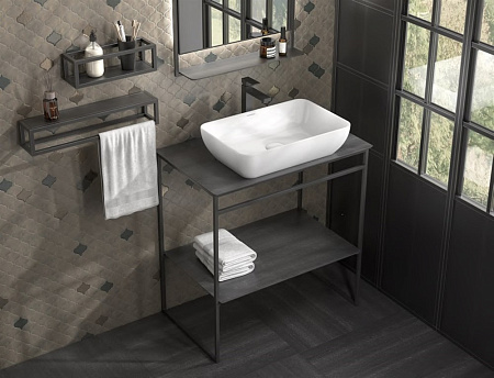 Раковина Kerama Marazzi PLAZA накладная 55, белая глянцевая PLR.wb.55 Раковина Kerama Marazzi PLAZA накладная 55, белая глянцевая PLR.wb.55